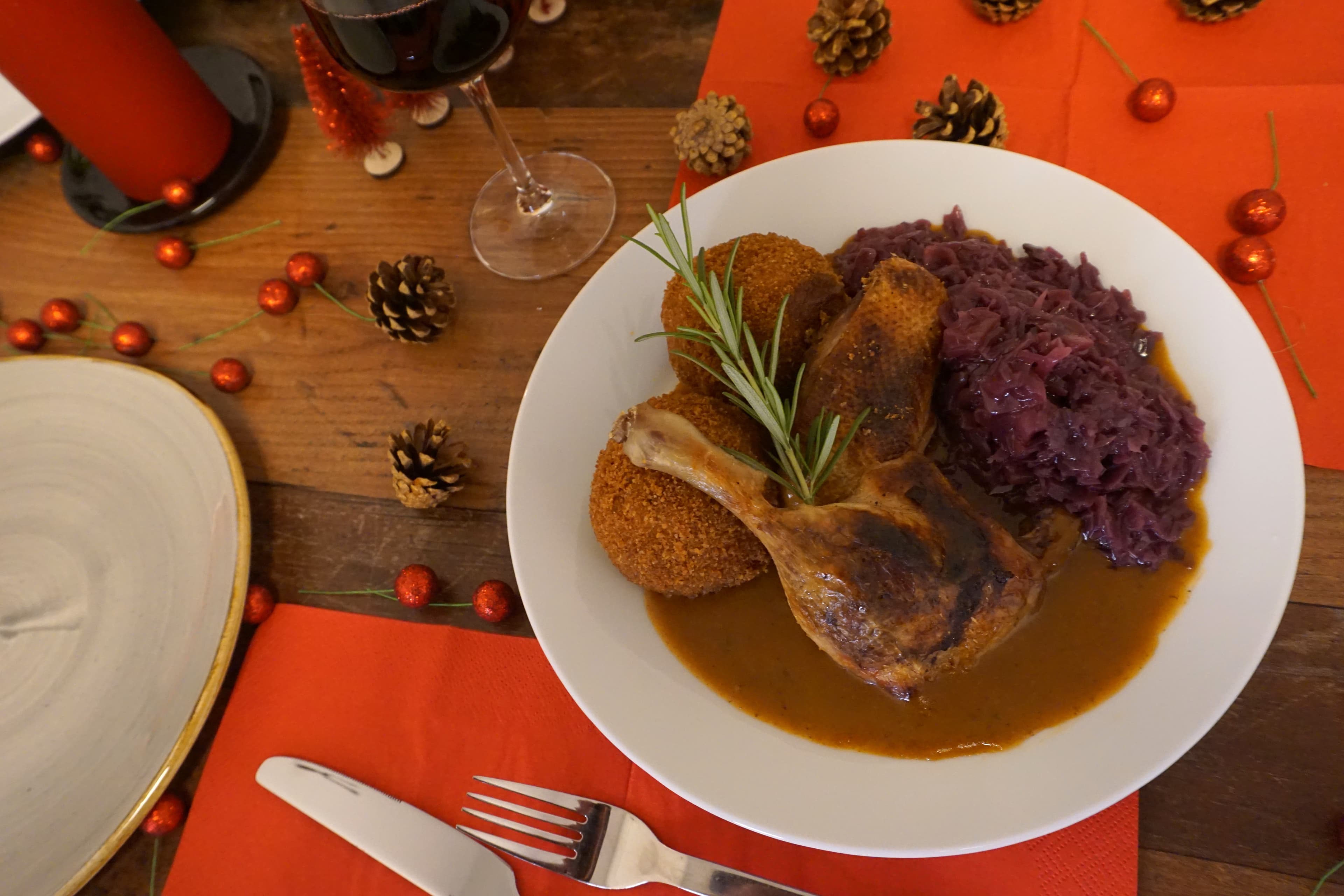 Fein angerichtetes Gericht